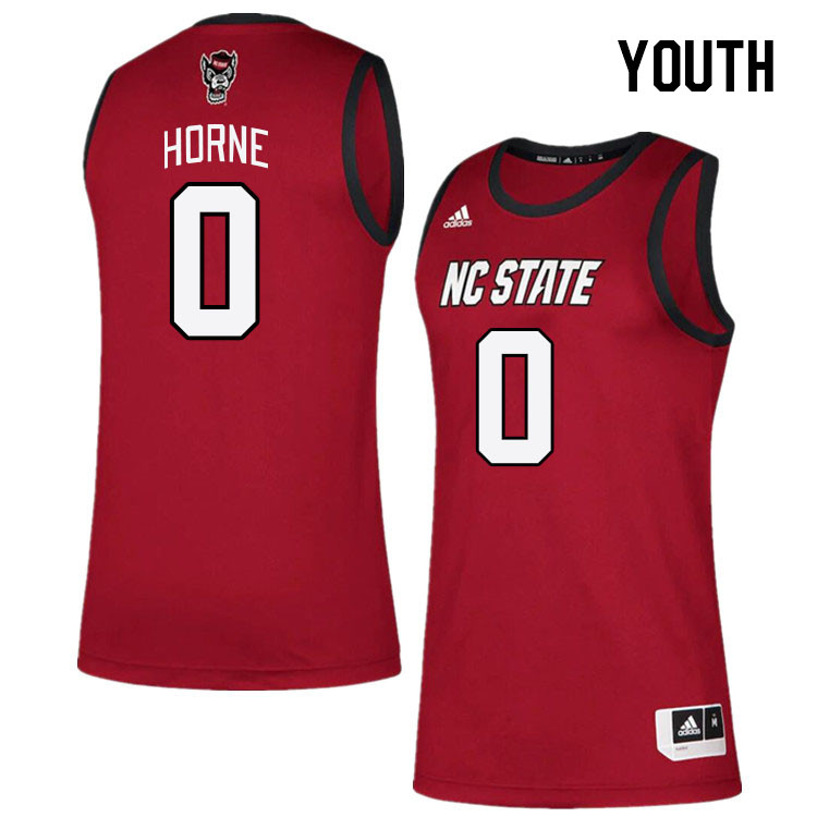 Youth #0 DJ Horne NC State Wolfpack College Basketball Jerseys Stitched Sale-Red - Click Image to Close